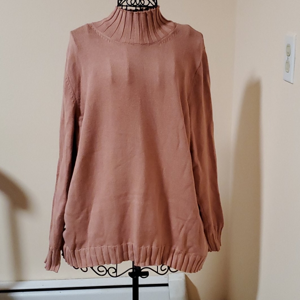 Denim & Co mock turtleneck size L A238963